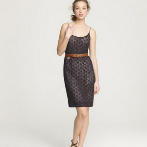 j.crew lace blouson spaghetti strap dress NWT sz 0